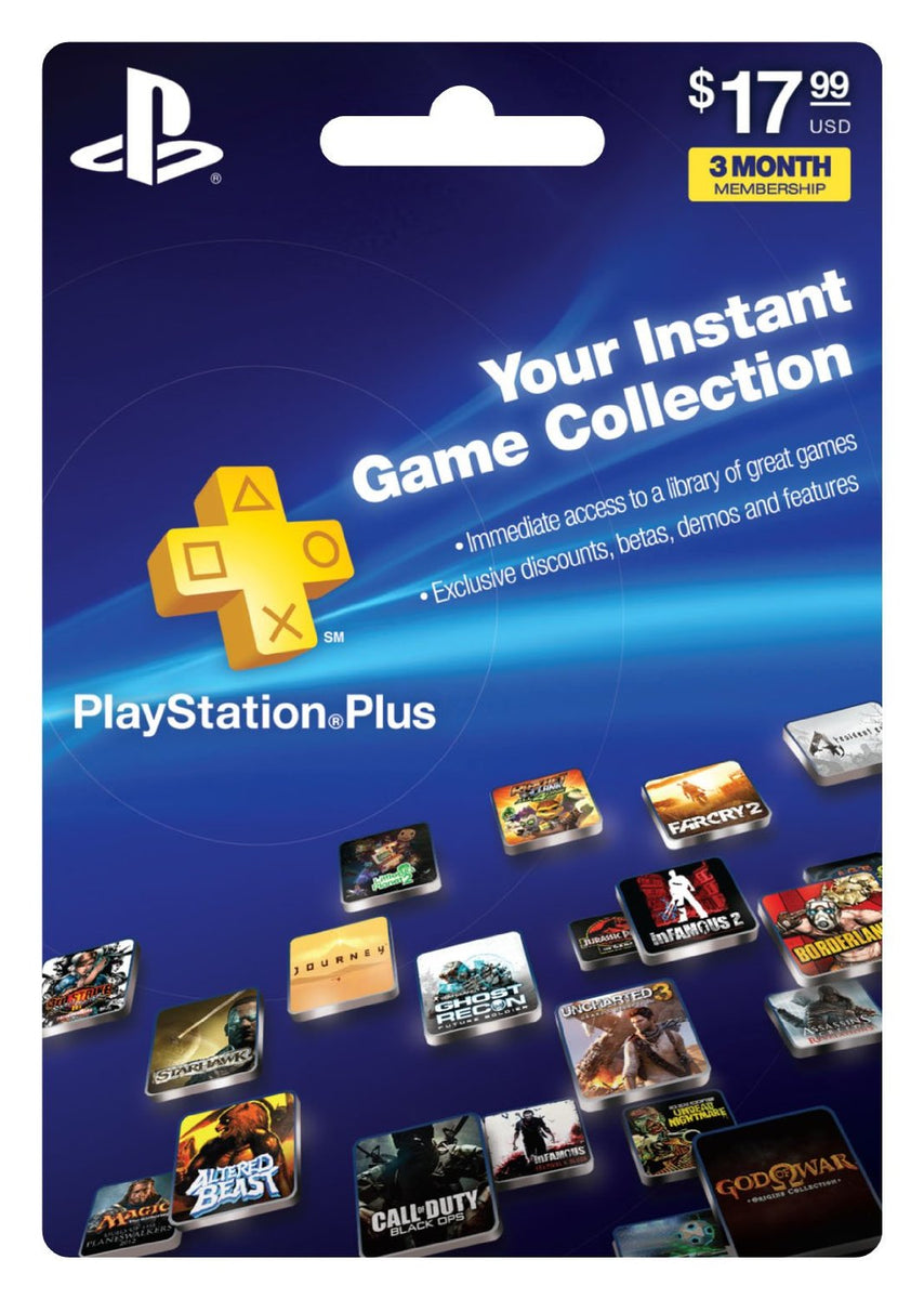 Sony PlayStation Plus Essential 3-Month Card (PS3 / PS4 / PS5 / PS VITA)  NEW