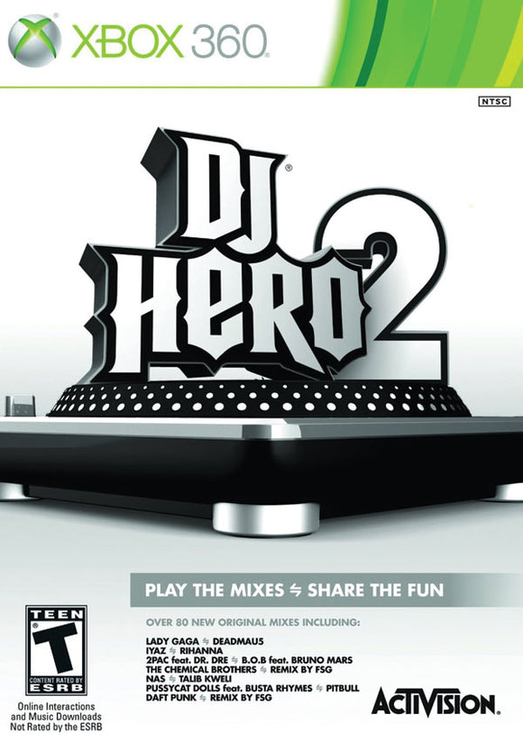 DJ HERO 2 - Xbox 360 GAMES