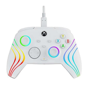 PDP AFTERGLOW WAVE WHITE WIRED CONTROLLER (used) - Xbox Series X/s ACCESSORIES