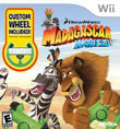 MADAGASCAR KARTZ W/ WHEEL - Wii GAMES