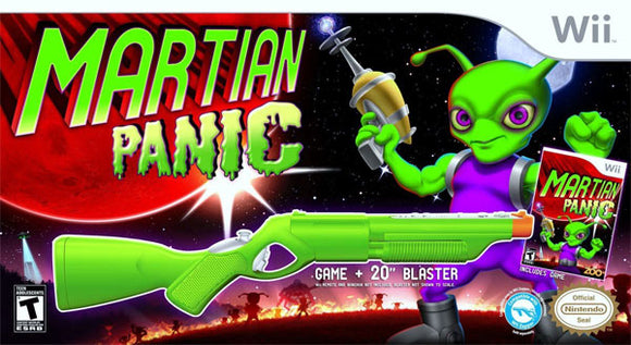 MARTIAN PANIC W/ BLASTER - Wii GAMES