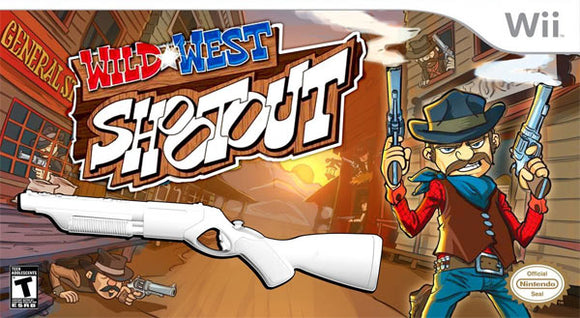 WILD WEST SHOOTOUT W/ GUN - Wii GAMES