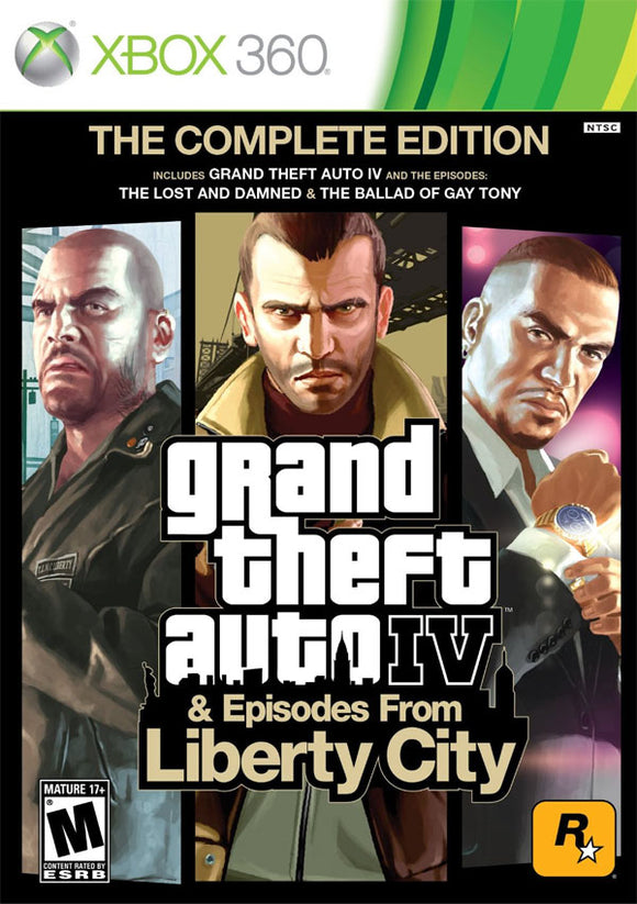 GRAND THEFT AUTO IV & EPISODES FROM LIBERTY CITY - THE COMPLETE EDITION (used) - Xbox 360 GAMES