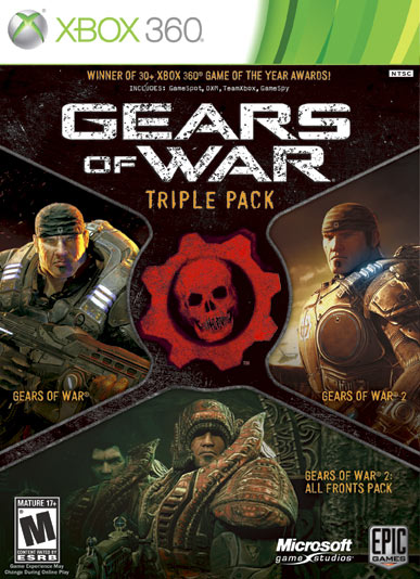 GEARS OF WAR TRIPLE PACK - Xbox 360 GAMES