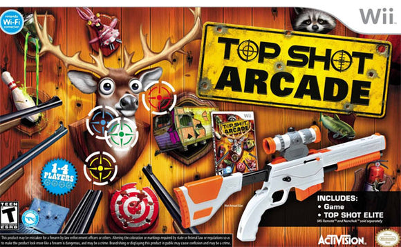 TOP SHOT ARCADE W/ GUN - Wii GAMES